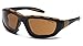 Carhartt Gear CHB418DTP Carthage® Sandstone Bronze Anti-Fog Lens - One Size Fits All - Black/Tan