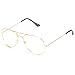 WearMe Pro - Premium Elegant Metal Frame Retro Vintage Aviator Glasses