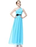 Ever Pretty Padded One Shoulder Flower Rhinestones Evening Dress 09870
