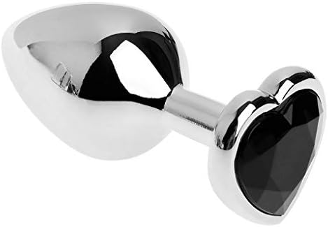 Upupo 1 Pc Novelty Stainless Steel Tail Trainer Toys for Couples - Heart Shape Jewel Beads - Good for Beginners or Advanced Users - Best Gifts for Girlfriend and Wife