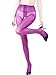Women Sheer Crotchless Pantyhose Ultra Shiny High Waist Open Crotch Tights Silky Stockings 1pcs Purple
