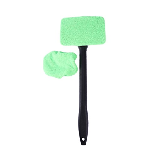 Windshield Cleaner Auto Handy Windshield Clean Car Wiper with Microfiber Cloth Long Handle Glass Washer Cleaning Tool