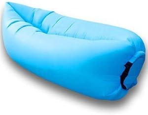 Toughest Gen 2 Inflatable Air Lounger. Ripstop Nylon, + FREE drawstring backpack w/ outside pouches!- By Rallix Industries