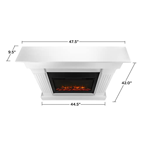 Real Flame 8020EW Crawford Electric Fireplace, White Pricepulse