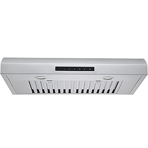 Ancona AN1275 Slim 30" 350 CFM Ducted Under Range Hood with