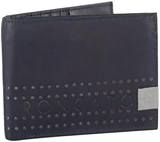 Wallet man R RONCATO in leather portacredit cards with flap - Colore black