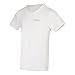 TanMeOn® Tan Through T-Shirt, Sun Through Shirt, Round Neck, Color: White, Blue and Gray (M, White)