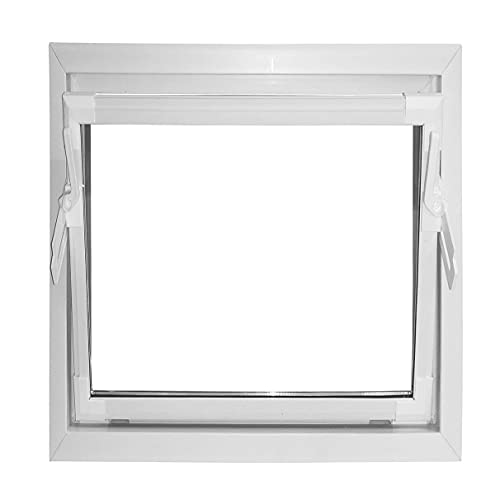 Kellerfenster weiß 50 x 50 cm Einfachglas – Bild 3
