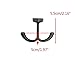 RFORPLY 6 Pcs Zinc Alloy Under Cabinet Hooks,Double Prong Drop Ceiling Hooks for Hanging Cups Bags Kitchenware Keys Plants.etc