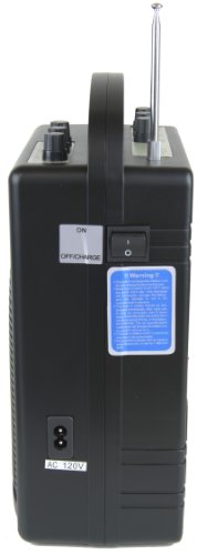 HS122B-HH Portable Lithium Battery Rechargeable PA (Public Address) System with Dual Channel & 2 Wireless Microphone System (2 Handhelds, Black)