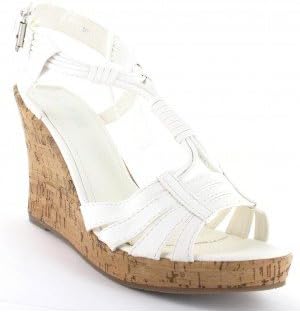 chaussure femme compensee blanche