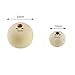 JPSOR 150pcs Natural Round Wood Loose Spacer Beads (100pcs 12mm + 50pcs 20mm)