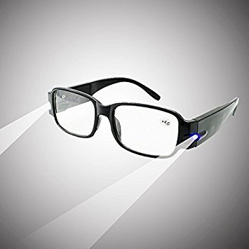 Denshine (TM) Unisexe multifonction LED Lunettes de lecture Presbytie vue Pour Lighted Loupe lampe frontale