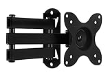 Mount-It! TV Wall Mount, Universal Fit for 19, 20, 24, 27, 32, 34, 37 and 40 Inch TVs and Computer Monitors, Full Motion Tilt and Swivel 14" Extension Arm, VESA 75, 100 Compatible