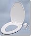 UltraTouch 01911 12 Watt/12 Volt UL-Listed Soft Elongated Bowl White Heated Toilet Seat for Standard American Bathrooms