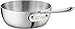All-Clad 4211 Stainless Steel Tri-Ply Bonded Dishwasher Safe Saucier Pan / Cookware, 1-Quart, Silver - 8701004436