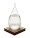 Graces Dawn Glass Weather Forecast Glass Bottle Cool Stylish Modern Decoration (Including) the beautiful wooden base