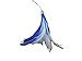 EatMyTackle Bird Feather Daisy Chain | Saltwater Fishing Teaser (Blue/White)