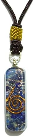 YashcrystalsYashcrystals Lapis Lazuli Gemstone ORGONE Pendant, Powerful Reiki Protective Energy, Adjustable Necklace