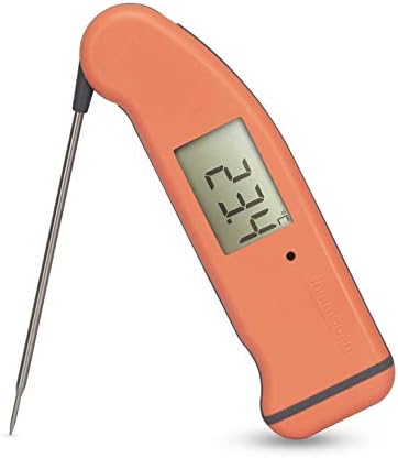ETI SuperFast Thermapen 4 Professional Thermometer - Patented Automatic 360° rotational Display (Coral)