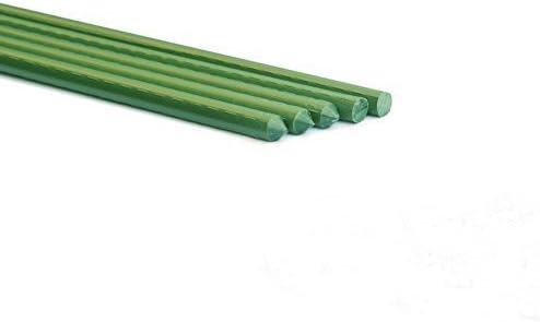 Allfenz 10 Piece Polyethylene Coated Garden Stakes, 4' L
