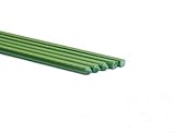 Allfenz 10 Piece Polyethylene Coated Garden Stakes, 6' L