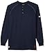 Ariat Men's Big and Tall Flame Resistant Work Henley Shirt, Navy, X-Large