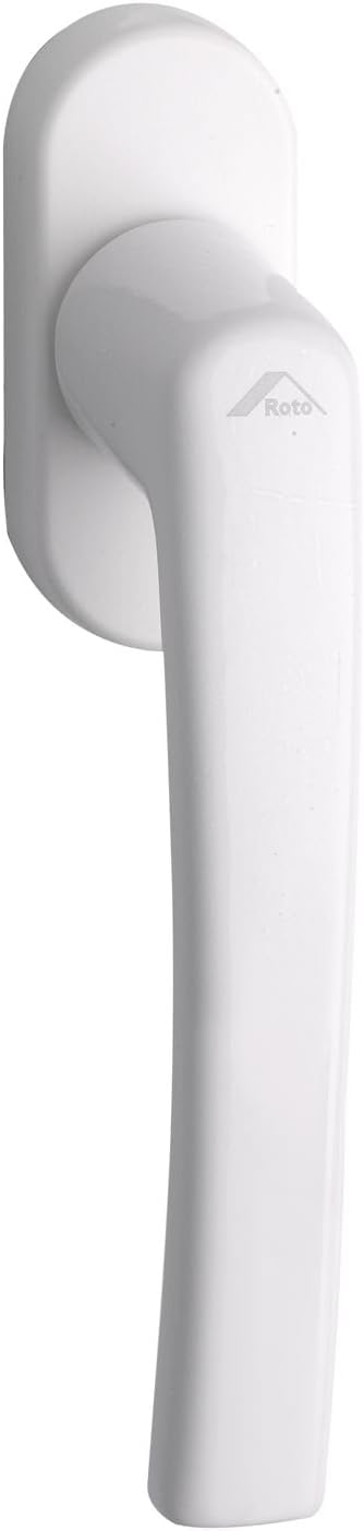 Roto Window Handle Line Traffic White with Screws Square Pin 7 x 35 mm