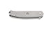 CRKT Vizzle EDC Folding Pocket Knife: Everyday Carry, Satin Blade, IKBS Ball Bearing Pivot, Frame Lock, Stonewashed Stainless Steel Handle, Pocket Clip 5320