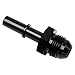 8AN Male to 3/8 SAE Quick Disconnect Male Push-On EFI Fitting Fuel Rail Hose Line Adapter Aluminum Black