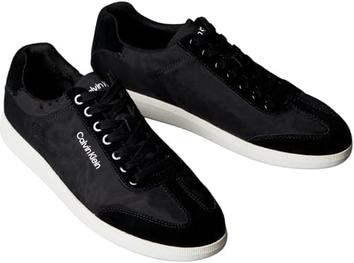 Cupsole Sneaker Hombre Low Laceup con Cordones, Negro (CK Black), 40