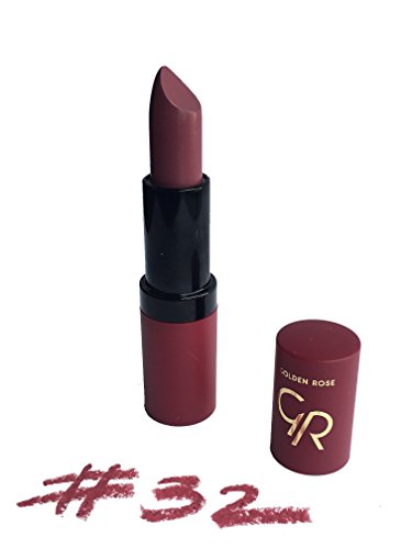 Golden Rose Velvet Matte Lipstick, 32 Merlot