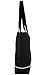 Shoulder Tote Bag with Zipper, Black