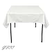 GFCC 54 x 54-Inch Seamless White Rectangular Polyester Tablecloth for Wedding Party Decorations Square Table Cloth Cover