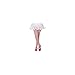 MUSICLEGS Girls Red and White Striped Tights (S)