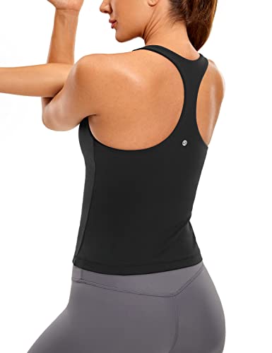 CRZ YOGA Butterluxe Workout Tank Tops for Women Built in Shelf