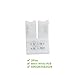 LightingWill 10pcs Pack Strip to Strip Unwired Gapless Solderless Snap Down 2Pin Conductor LED Strip Connector for 8mm Wide 3528 2835 Single Color Flex LED Strips