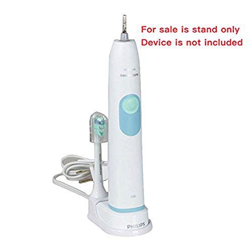 genkent Hard Plastic Stand for Philips Sonicare 2 Series-Electric Toothbrush Head Holder Stand (White)