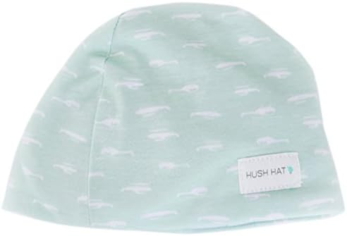 Hush Baby Hat with Softsound Technology and Medical Grade Sound Absorbing Foam, Planes, Light Green, Large