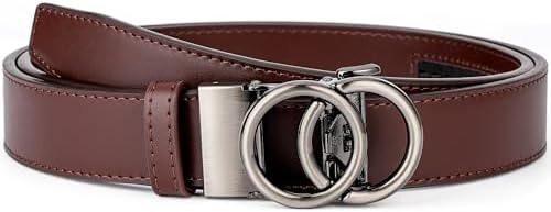 Women Leather Ratchet Belt for Jeans Pants with Automatic  display picture 3