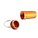 6 Packs Large Aluminum Waterproof Pill Case Keychains for Medicine First-Aid,Pocket-Sized Wide Mouth ID Holder,Seal Bottle Match Case Essentials Container for Outdoor Sports