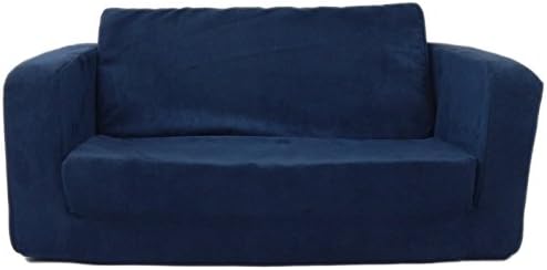 Amazon Com Fun Furnishings Toddler Flip Sofa Dark Blue Kitchen