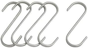 IKEA 5 pack S-hook LARGE 4 3/8 " pot pan lid container holder steel GRUNDTAL new