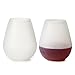 Mobi Kitchen Silicone Wine Glasses - Thick & Unbreakable Camping & Picnic Beer & Soda Cups (Set of 2) - 12oz