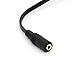 BSHTU 3.5mm Female to Dual RCA Phono Stereo Splitter Cable 3.5 Jack Socket to 2RCA Audio Adapter Extender Cord 8inch/20cm (2RCA Female)