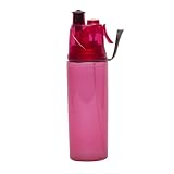 O2Cool Mist 'N Sip 20 Oz Hydration Bottle in PINK