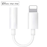 (Apple MFi Certified) Headphone Adapter for iPhone X, Lightning to 3.5mm Female Audio Connector Compatible for iPhone XS/XR 8 7 Plus, Support Music Control & Calling Function & iOS 12