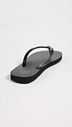 Tory Burch Women's Thin Flip Flop Black/Black 5 M