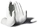 Arad Novelty Hands Book, Tablet Holder for Recipes, Movies, Reading (White)