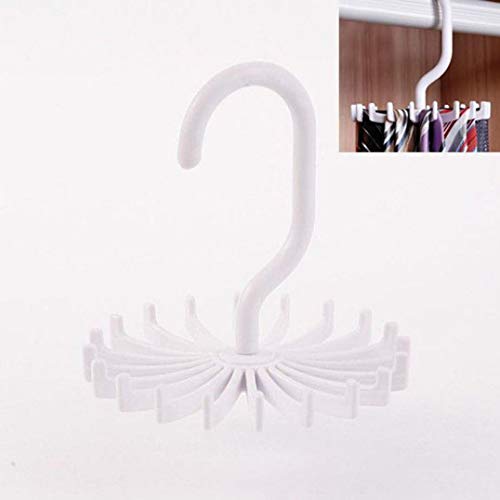Rotating 20 Hooks Belt Scarves Men Neck Tie Holder Rack Hanger Organizer
